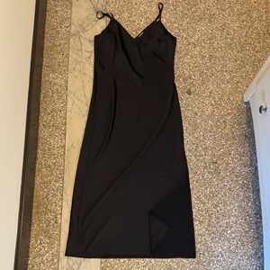 A New Day Elegant Women's Black Slip Dress
